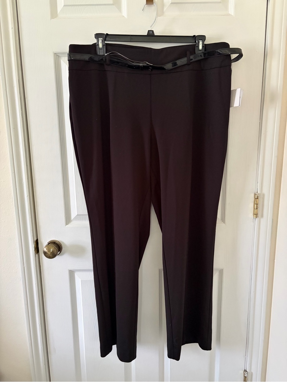 Kasper Classic Women's Black Dress Pants With Belt